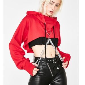 Cropped hoodie